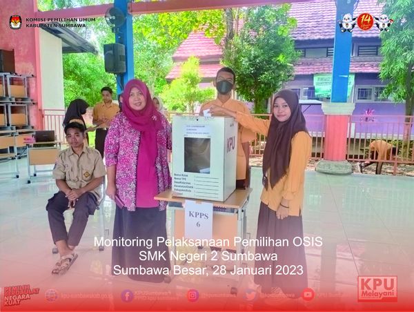 Mentoring Pelaksanaan Pemilihan OSIS  SMK Negeri 2 Sumbawa