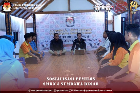 Sosialisasi  PEMILOS Kepada Siswa  SMKN 3 Sumbawa Besar