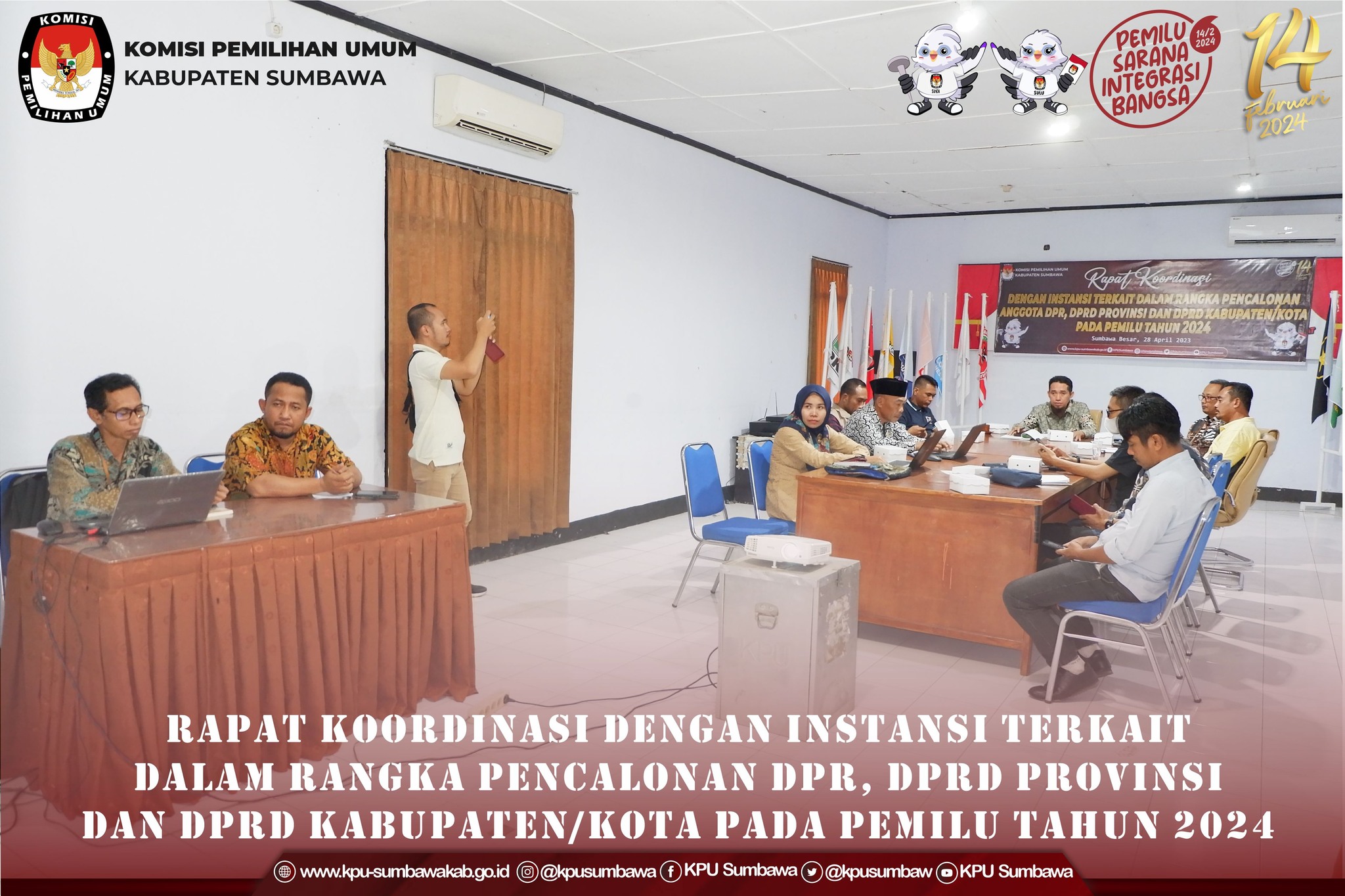 Rapat Koordinasi Dengan Instansi Dalam Rangka Pencalonan DPR, DPRD Provinsi DAn DPR Kabupaten
