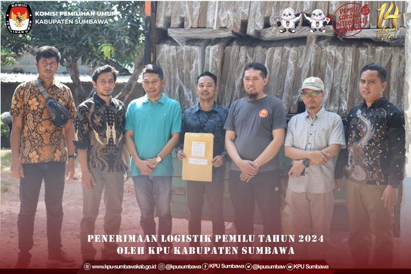 Penerimaan Logistik Pemilu Tahun 2024 Oleh KPU Kabupaten Sumbawa